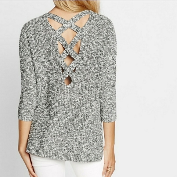 EXPRESS cross back space dye sweater sz. XS - Picture 2 of 8